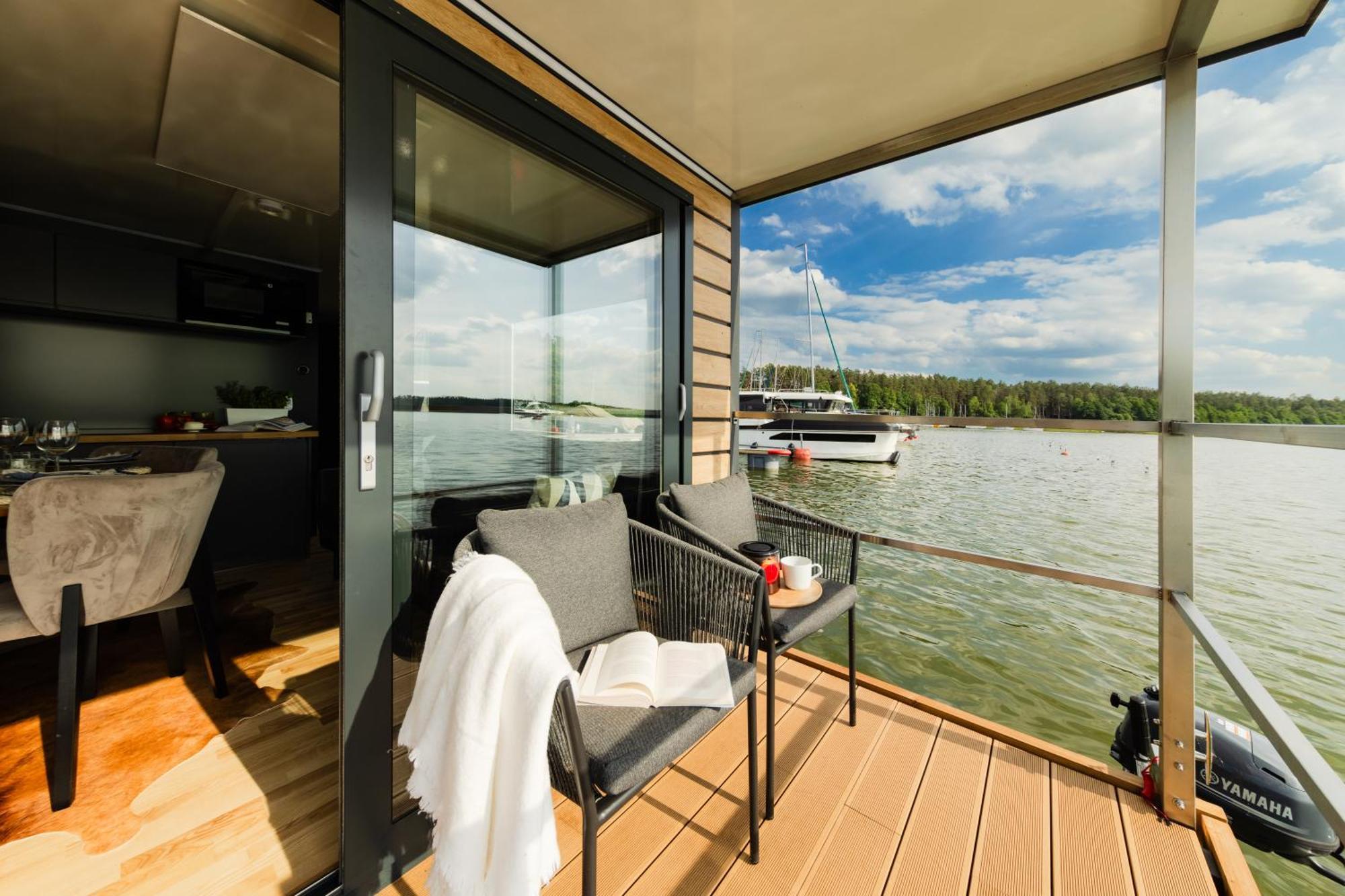 Domek Na Wodzie - Houseboat -Sauna, Taras Na Dachu, Dwie Sypialnie Mikołajki 外观 照片